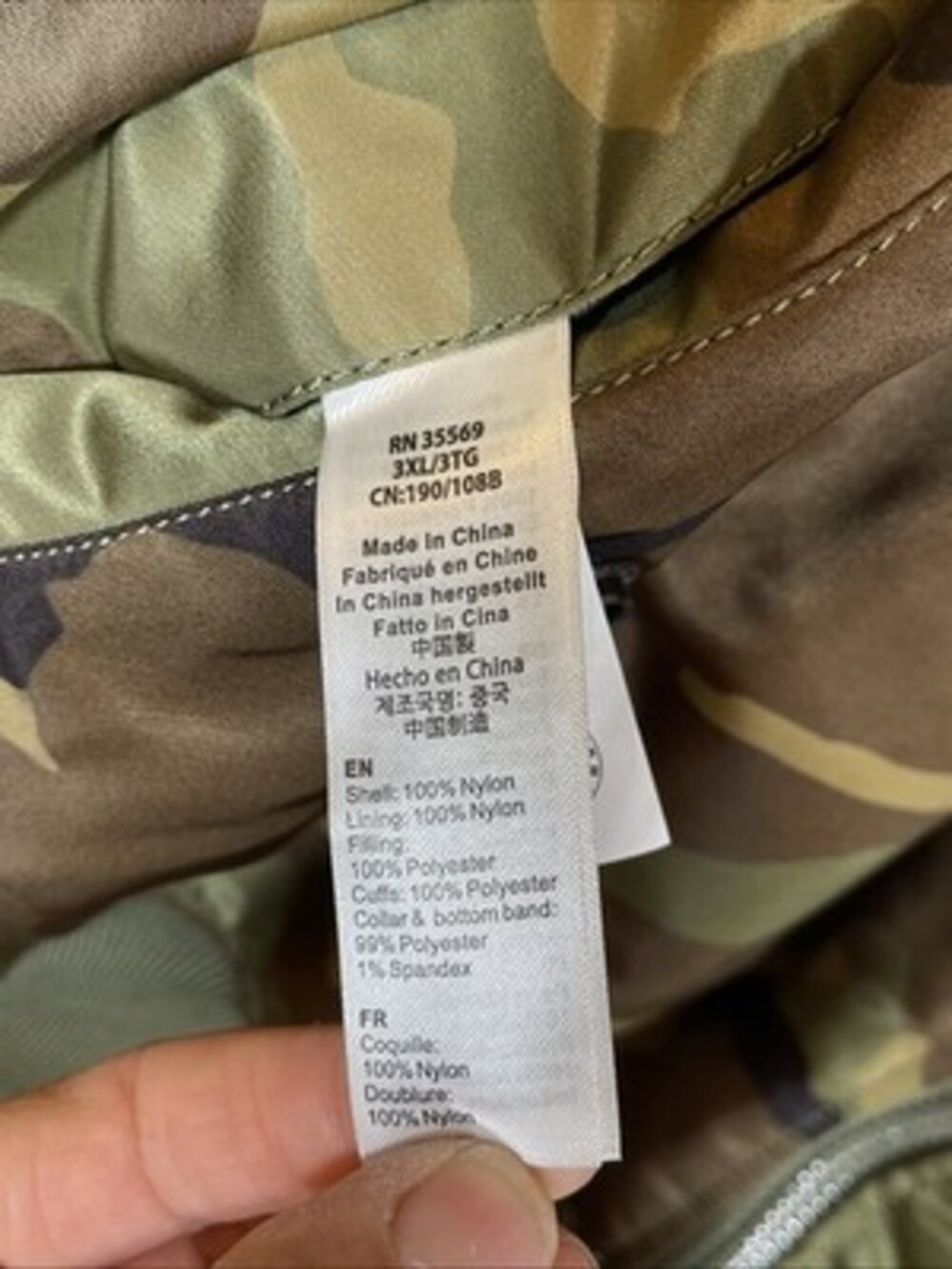 Alpha Industries MA-1 Flyers Heritage Bomber Jacket Men 3X Camo RARE! - Picture 4 of 10